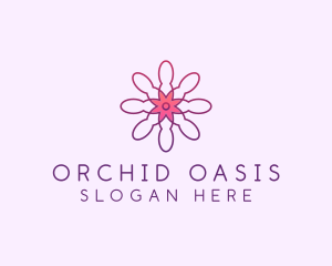 Wellness Flower Petal logo design