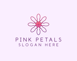 Wellness Flower Petal logo design