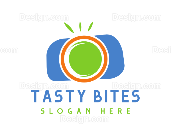 Camera Shutter Fruit Logo