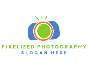 Camera Shutter Fruit logo design