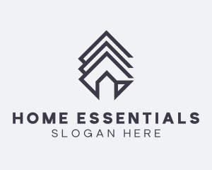 Abstract Home Diamond logo design