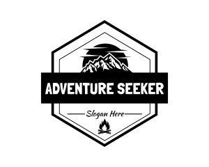 Mountain Outdoor Camp logo design