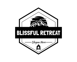 Mountain Outdoor Camp logo design