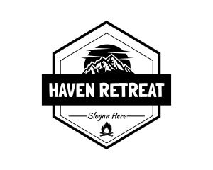 Mountain Outdoor Camp logo design