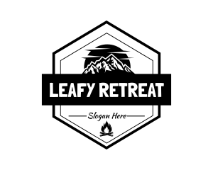 Mountain Outdoor Camp logo design