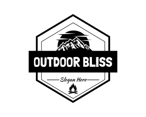 Mountain Outdoor Camp logo design