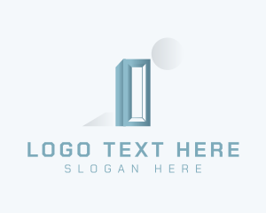 Minimalist Geometric Building logo