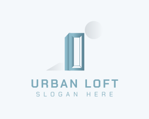 Minimalist Geometric Building logo