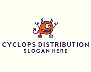 Alien Cyclops Toy logo design