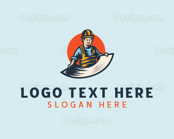 Foreman Construction Worker Logo