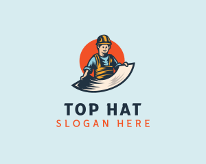 Foreman Construction Worker  logo design