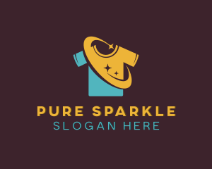 Sparkling Shirt Garment logo design