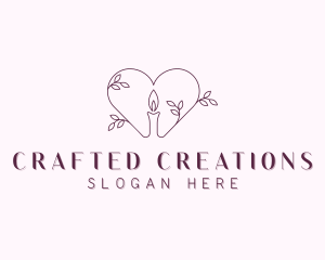 Eco Candle Decoration logo design