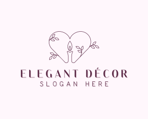 Eco Candle Decoration logo design