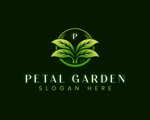 Leaf Landscaping Lawn logo design