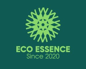 Green Eco Pattern logo design