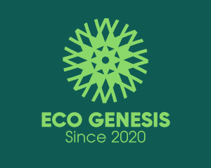 Green Eco Pattern logo design