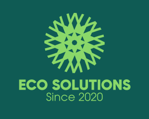 Green Eco Pattern logo design