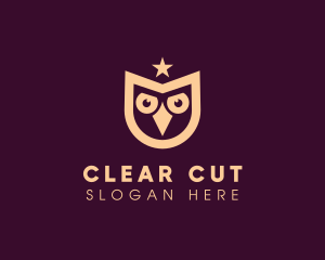 Star Owl Bird logo design