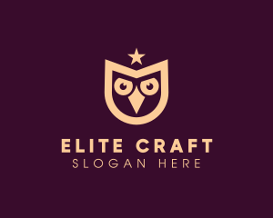Star Owl Bird logo design