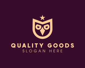 Star Owl Bird logo design