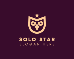 Star Owl Bird logo design