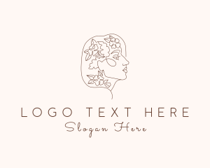 Botanical Lady Face logo