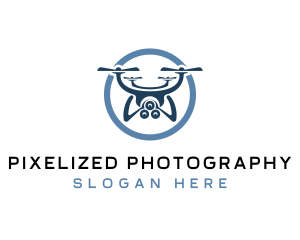 Drone Camera Security logo design