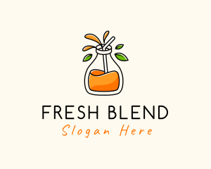 Fresh Orange Juice logo design