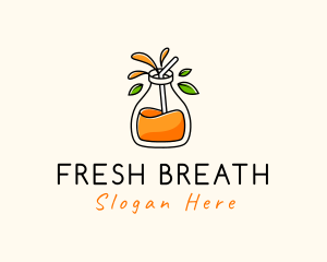 Fresh Orange Juice logo design