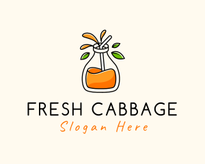 Fresh Orange Juice logo design