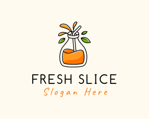 Fresh Orange Juice logo design