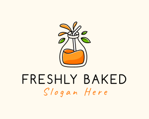 Fresh Orange Juice logo design