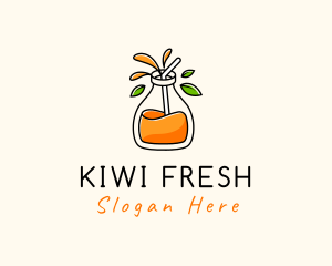 Fresh Orange Juice logo design