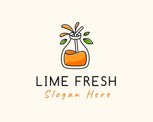 Fresh Orange Juice logo design