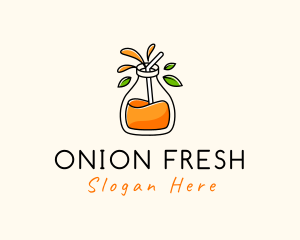 Fresh Orange Juice logo design