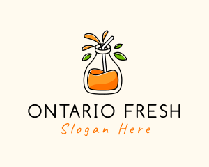 Fresh Orange Juice logo design