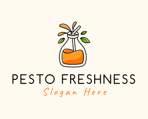 Fresh Orange Juice logo design