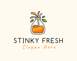 Fresh Orange Juice logo design