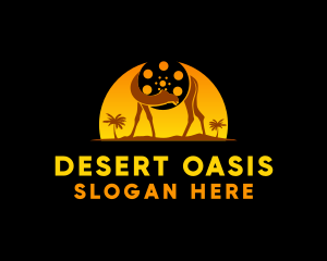 Desert Camel Reel logo design