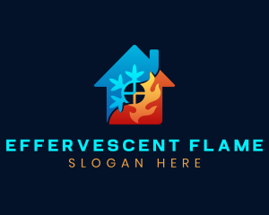 Ice Fire House logo design