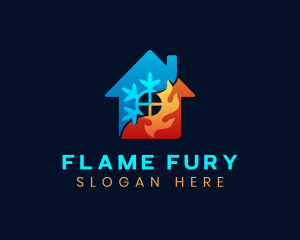 Ice Fire House logo design