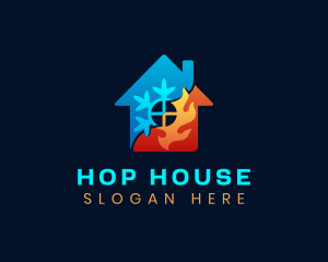 Ice Fire House logo design