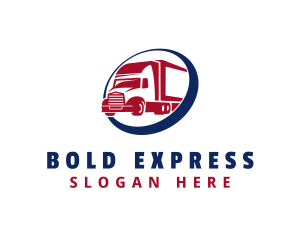 Express Freight Truck logo design