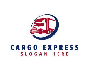 Express Freight Truck logo design