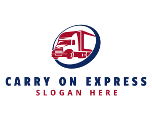 Express Freight Truck logo design