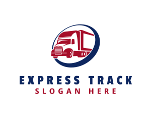 Express Freight Truck logo design