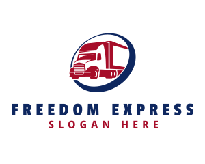 Express Freight Truck logo design