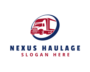 Express Freight Truck logo design