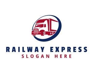 Express Freight Truck logo design